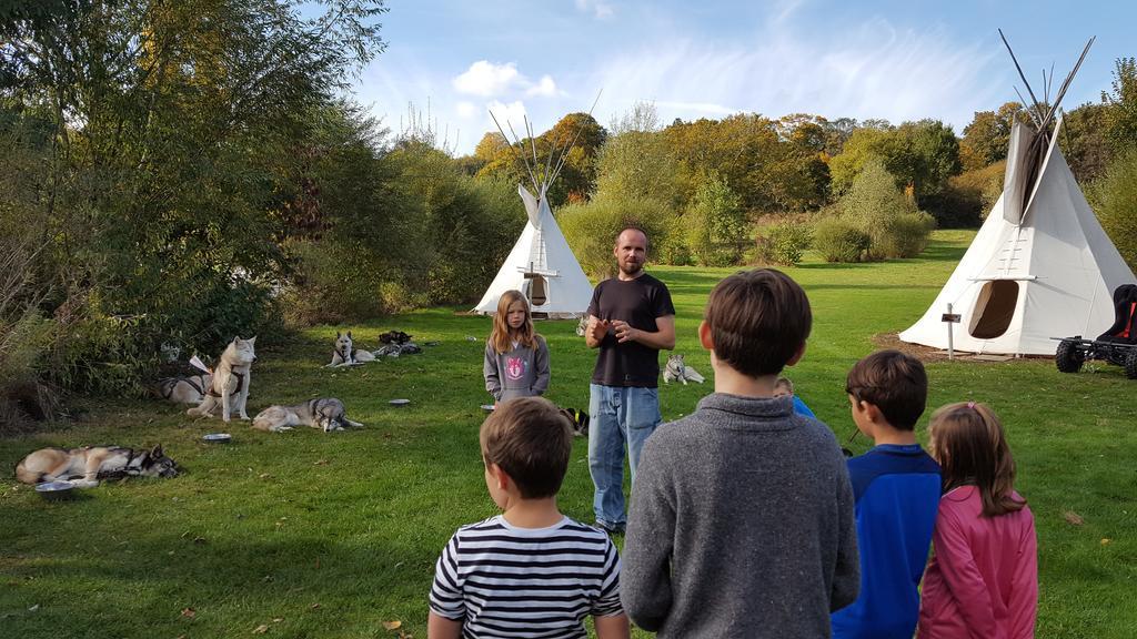 Les Tipis Du Bonheur De Vivre Hotel Brûlon Exterior foto